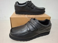 20 X PAIRS OF BRAND NEW PRETTY GREEN SHOES CONTAINING HARROW VELCRO SN00 IN BLACK ALL IN SIZE 9 TOTAL RRP &pound;1280