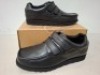 20 X PAIRS OF BRAND NEW PRETTY GREEN SHOES CONTAINING HARROW VELCRO SN00 IN BLACK ALL IN SIZE 9 TOTAL RRP &pound;1280