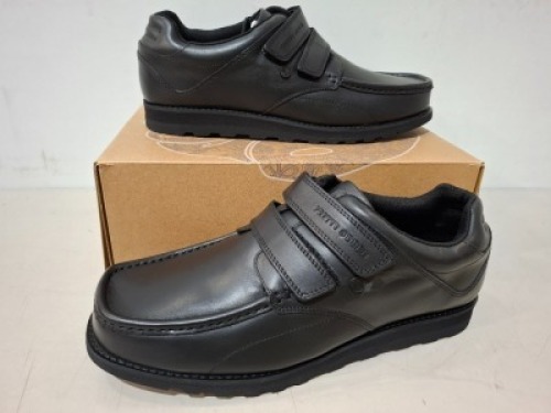 20 X PAIRS OF BRAND NEW PRETTY GREEN SHOES CONTAINING HARROW VELCRO SN00 IN BLACK ALL IN SIZE 9 TOTAL RRP &pound;1280