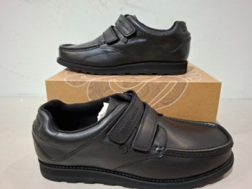 20 X PAIRS OF BRAND NEW PRETTY GREEN SHOES CONTAINING HARROW VELCRO SN00 IN BLACK ALL IN SIZE 8.5 TOTAL RRP &pound;1280