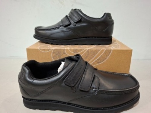 20 X PAIRS OF BRAND NEW PRETTY GREEN SHOES CONTAINING HARROW VELCRO SN00 IN BLACK ALL IN SIZE 8.5 TOTAL RRP &pound;1280