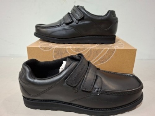20 X PAIRS OF BRAND NEW PRETTY GREEN SHOES CONTAINING HARROW VELCRO SN00 IN BLACK ALL IN SIZE 7.5 TOTAL RRP &pound;1280