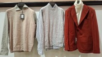 12 X BRAND NEW MIXED DAN JOHN CLOTHING LOT TO INCLUDE BLAZERS - SHIRTS - JUMPERS - COAT- CORDROY PANTS - ETC