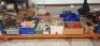 FULL BAY MIXED LOT CONTAINING LARGE AMOUNT OF STONE / BEAD BRACELETS , WOOD INCENSE HOLDERS , SILICONE MOLDS AND CUPCAKE LINERS , WICKER BASKETS ETC