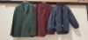 FULL PALLET BOX OF BRAND NEW MIXED WINTERBOTTOM'S SCHOOL WEAR LOT CONTAINING WATERPROOF COAT IN NAVY IN SIZE 34 , BLAZER IN MAROON IN SIZE 30 / 52 , BLAZER IN BOTTLE IN SIZE 28 / 50 , BLAZER IN PURPLE IN SIZE 19/41 ETC
