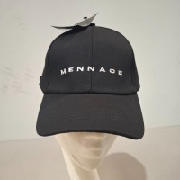 50 X BRAND NEW MENNACE LOGO BASEBALL CAPS IN BLACK IN ONE LARGE BAG