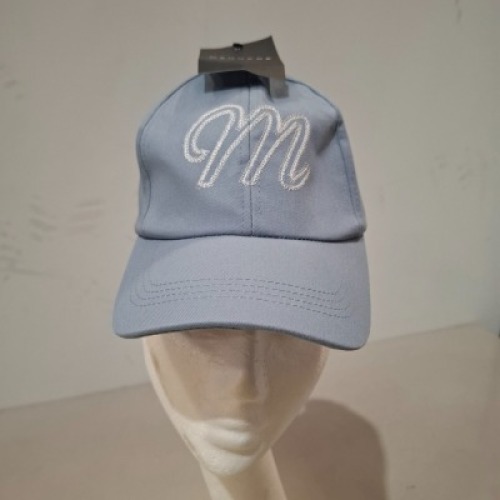 50 X BRAND NEW MENNACE LOGO BASEBALL CAPS IN LIGHT BLUE IN ONE LARGE BAG