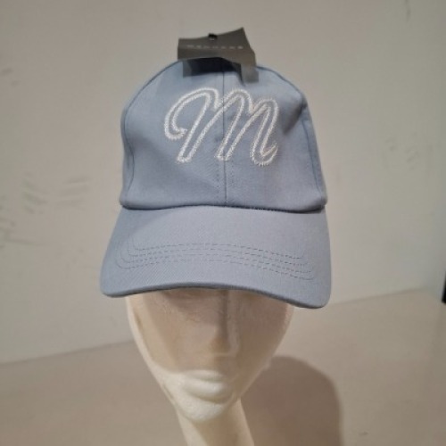 50 X BRAND NEW MENNACE LOGO BASEBALL CAPS IN LIGHT BLUE IN ONE LARGE BAG
