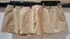 36 X BRAND NEW AEROPOSTALE WOMENS CHINO SHORTS IN BEIGE IN SIZE 32R IN ONE BOX