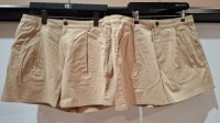 36 X BRAND NEW AEROPOSTALE WOMENS CHINO SHORTS IN BEIGE IN SIZE 32R IN ONE BOX