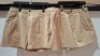 36 X BRAND NEW AEROPOSTALE WOMENS CHINO SHORTS IN BEIGE IN SIZE 32R IN ONE BOX