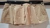 36 X BRAND NEW AEROPOSTALE WOMENS CHINO SHORTS IN BEIGE IN SIZE 32R IN ONE BOX