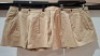 38 X BRAND NEW AEROPOSTALE WOMENS CHINO SHORTS IN BEIGE IN SIZE 30R IN ONE BOX