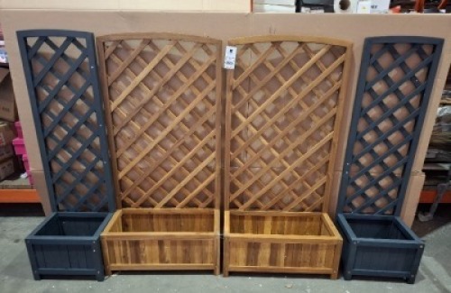 4 X BRAND NEW VIDA TRELLIS PLANTERS