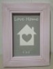 96 X WOODEN PHOTO FRAME IN SIZE 6 X 4 INCH IN PURPLE IN 8 BOXES (NOTE AGED PRODUCT - BOXES HAVE MUSTY ODOUR - SEE IMAGE FOR REPRESENTATIVE SAMPLE )