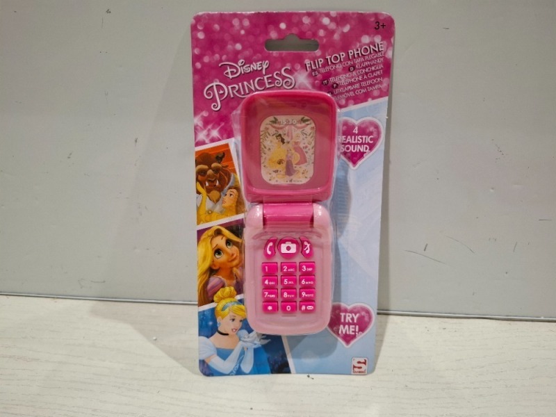 40 X BRAND NEW KIDS DISNEY PRINCESS FLIP PHONE WITH SOUNDS TOY - RRP EACH &pound;30 - TOTAL RRP FOR LOT &pound;1,200 IN 4 BOXES