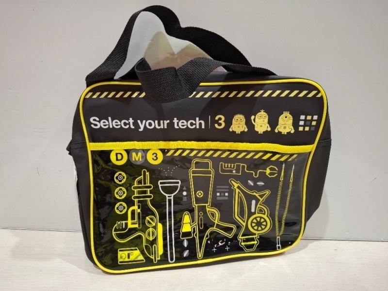 36 X BRAND NEW DESPICABLE ME 3 DESPATCH BAGS - RRP EACH &pound;8 - TOTAL RRP FOR LOT &pound;288 IN 3 BOXES