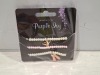 216 X BRAND NEW PACKS OF 3 PURPLE IVY BRACELETS IN 9 BOXES