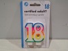 768 X BRAND NEW 18TH BIRTHDAY CANDLES IN 32 BOXES