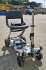 FREERIDER LUGGIE FOLDABLE MOBILITY SCOOTER IN SILVER WITH BATTERY & CHARGER RRP &pound;1699 CONDITION: GOOD (TESTED WORKING & SEE ALL IMAGES FOR CONDITION)