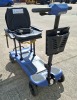 NEXT GEN FOLDABLE MOBILITY SCOOTER IN BLUE WITH BATTERY & CHARGER CONDITIION: VERY GOOD (TESTED WORKING & SEE ALL IMAGES FOR CONDITION)