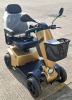 FREERIDER FR-13B MOBILITY SCOOTER IN GOLD / BLACK WITH BATTERY & CHARGER 35 MILE RANGE - MAX SPEED 8 MPH ORIG RRP &pound;4995 CONDITION - GOOD - SCUFFS ON BATTERY COVER PAINTWORK (TESTED WORKING & SEE ALL IMAGES FOR CONDITION)