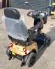 FREERIDER FR-13B MOBILITY SCOOTER IN GOLD / BLACK WITH BATTERY & CHARGER 35 MILE RANGE - MAX SPEED 8 MPH ORIG RRP &pound;4995 CONDITION - GOOD - SCUFFS ON BATTERY COVER PAINTWORK (TESTED WORKING & SEE ALL IMAGES FOR CONDITION) - 3