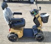 FREERIDER FR-13B MOBILITY SCOOTER IN GOLD / BLACK WITH BATTERY & CHARGER 35 MILE RANGE - MAX SPEED 8 MPH ORIG RRP &pound;4995 CONDITION - GOOD - SCUFFS ON BATTERY COVER PAINTWORK (TESTED WORKING & SEE ALL IMAGES FOR CONDITION) - 5