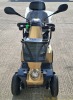 FREERIDER FR-13B MOBILITY SCOOTER IN GOLD / BLACK WITH BATTERY & CHARGER 35 MILE RANGE - MAX SPEED 8 MPH ORIG RRP &pound;4995 CONDITION - GOOD - SCUFFS ON BATTERY COVER PAINTWORK (TESTED WORKING & SEE ALL IMAGES FOR CONDITION) - 7