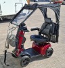 FREERIDER FR-13B MOBILITY SCOOTER IN RED WITH RAINCOVER, BATTERY & CHARGER 35 MILE RANGE - MAX SPEED 8 MPH ORIG RRP &pound;4995 CONDITION - VERY GOOD (TESTED WORKING & SEE ALL IMAGES FOR CONDITION) - 7