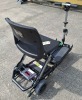 FREERIDER LUGGIE ELITE FOLDING MOBILITY SCOOTER IN BLACK NO CHARGER - TESTED WORKING WITH CHARGE REMAINING IN BATTERY CONDITION: GOOD - 4