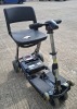 FREERIDER LUGGIE ELITE FOLDING MOBILITY SCOOTER IN BLACK NO CHARGER - TESTED WORKING WITH CHARGE REMAINING IN BATTERY CONDITION: GOOD