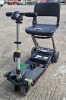 FREERIDER LUGGIE ELITE FOLDING MOBILITY SCOOTER IN BLACK NO CHARGER - TESTED WORKING WITH CHARGE REMAINING IN BATTERY CONDITION: GOOD - 2