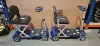 2 X DRIVE DEVILBISS AUTOFOLD SCOOTERS - BLUE 1 KEY ONLY & BOTH WITH BATTERIES NO CHARGER IGNITION POWERS UP ON BOTH DRIVE DOES NOT ENGAGE CONDITION OF BOTH: FAIR