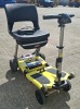 FREERIDER LUGGIE ELITE FOLDABLE MOBILITY SCOOTER IN YELLOW WITH BATTERY & CHARGER CONDITION: GOOD (TESTED WORKING & SEE ALL IMAGES FOR CONDITION)
