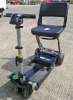 FREERIDER LUGGIE ELITE FOLDING MOBILITY SCOOTER IN BLACK NO CHARGER - TESTED WORKING WITH CHARGE REMAINING IN BATTERY CONDITION: GOOD - 2