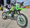 GREEN KAWASAKI KMX 125-B10 124 CC REG: Y656GFG MILES: 17712 (AS PER LAST MOT - PROBABLY HIGHER) FIRST REGISTERED 1/3/2001 NO KEY NO V5 MOT EXPIRED 27TH JULY 2022, , WITH 2 X BIKE HELMETS, ARAI & PIONEER LS2