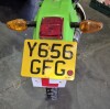 GREEN KAWASAKI KMX 125-B10 124 CC REG: Y656GFG MILES: 17712 (AS PER LAST MOT - PROBABLY HIGHER) FIRST REGISTERED 1/3/2001 NO KEY NO V5 MOT EXPIRED 27TH JULY 2022, , WITH 2 X BIKE HELMETS, ARAI & PIONEER LS2 - 6