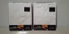 46 X BRAND NEW LIVING BY THOMAS FREDERICK LIVING OXFORD TABLE CLOTH IN WHITE 30 IN SIZE 132 X 178 CM AND 16 IN SZE 178 X 274 CM IN TWO BOXES