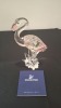 1 X SWAROVSKI FLAMINGO GLASS FIGURINE COLLECTOR'S ITEM - RRP &pound;250 - (NOTE COMES FROM PRIVATE COLLECTOR / VIEWING IS ADVISED) - 5