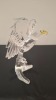 1 X SWAROVSKI BALD EAGLE ON BRANCH GLASS FIGURINE COLLECTOR'S ITEM - RRP &pound;150 - (NOTE COMES FROM PRIVATE COLLECTOR / VIEWING IS ADVISED) - 2