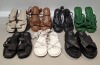 40 X PAIRS OF BRAND NEW MIXED MISSGUIDED FOOTWEAR LOT TO INCLUDE TWISTED TOE POST FLAT SANDALS - FAUX LEATHER KNOTTED FLAT SANDALS - PADDED TIE UP SANDALS - CHUNKY STRAP SLIDERS ETC ALL IN VARIOUS SIZES IN 1 TRAY