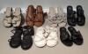 40 X PAIRS OF BRAND NEW MIXED MISSGUIDED FOOTWEAR LOT TO INCLUDE TWISTED TOE POST FLAT SANDALS - FAUX LEATHER KNOTTED FLAT SANDALS - PADDED TIE UP SANDALS - CHUNKY STRAP SLIDERS ETC ALL IN VARIOUS SIZES IN 1 TRAY