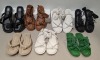 40 X PAIRS OF BRAND NEW MIXED MISSGUIDED FOOTWEAR LOT TO INCLUDE TWISTED TOE POST FLAT SANDALS - FAUX LEATHER KNOTTED FLAT SANDALS - PADDED TIE UP SANDALS - CHUNKY STRAP SLIDERS ETC ALL IN VARIOUS SIZES IN 1 TRAY