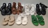 40 X PAIRS OF BRAND NEW MIXED MISSGUIDED FOOTWEAR LOT TO INCLUDE TWISTED TOE POST FLAT SANDALS - FAUX LEATHER KNOTTED FLAT SANDALS - PADDED TIE UP SANDALS - CHUNKY STRAP SLIDERS ETC ALL IN VARIOUS SIZES IN 1 TRAY