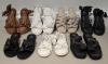 40 X PAIRS OF BRAND NEW MIXED MISSGUIDED FOOTWEAR LOT TO INCLUDE TWISTED TOE POST FLAT SANDALS - FAUX LEATHER KNOTTED FLAT SANDALS - PADDED TIE UP SANDALS - CHUNKY STRAP SLIDERS ETC ALL IN VARIOUS SIZES IN 1 TRAY