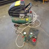 2 X PARKSIDE LOT, AIR COMPRESSOR PKO 270 A1 IN GREEN, PNEUMATIC DRILL IN GREEN AND BLACK WITH DRILL BITS