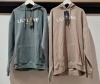 20 X BRAND NEW LILYLANE LONDON HOODIES 17 X IN COLOUR SAGE IN SIZE MEDIUM AND SMALL , 3 X IN COLOUR STONE IN SIZE 1 LARGE AND 2 SMALL