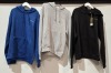 20 X BRAND NEW CROSSHATCH HOODIES IN VARIOUS COLOURS, GREY, NAVY, BLACK, BLUE IN SIZES S, M, L, XL, 2XL