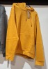 20 X BRAND NEW CROSSHATCH HOODIES 11 X IN COLOUR MUSTARD IN SIZES , S, M, L, XL, 9 X CHARCOAL IN SIZES S, M, L, XL